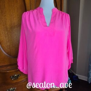 Trina Turk Vibrant Pink Blouse